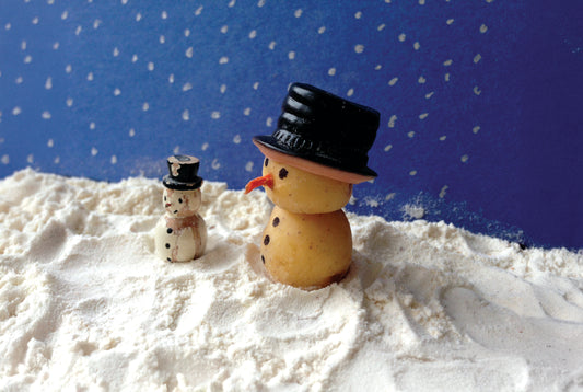 Spud Snowman Holiday Card