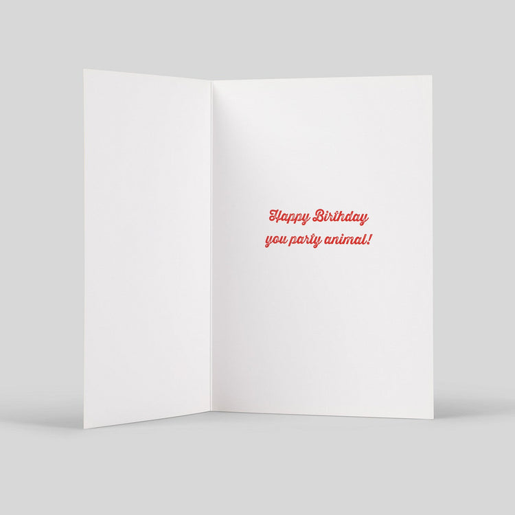 Party-Hearty Kiwi Birthday Card