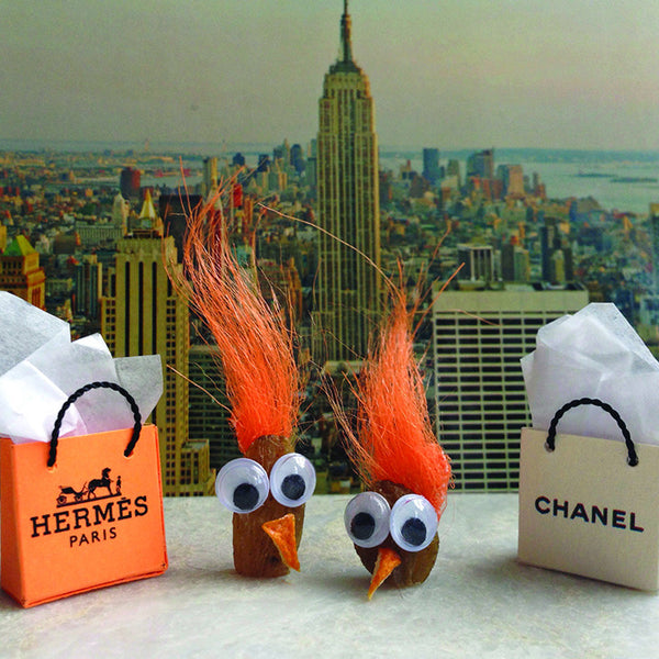 Two nuts shopping in the Big Apple