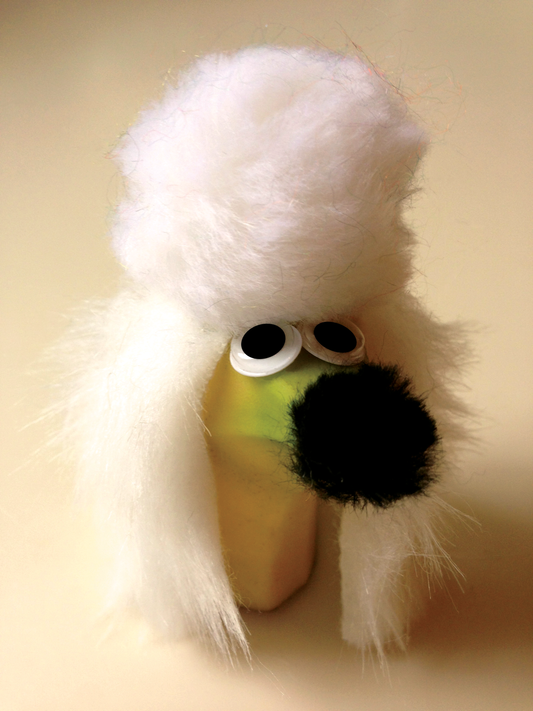 Banana Poodle Luggage Tag