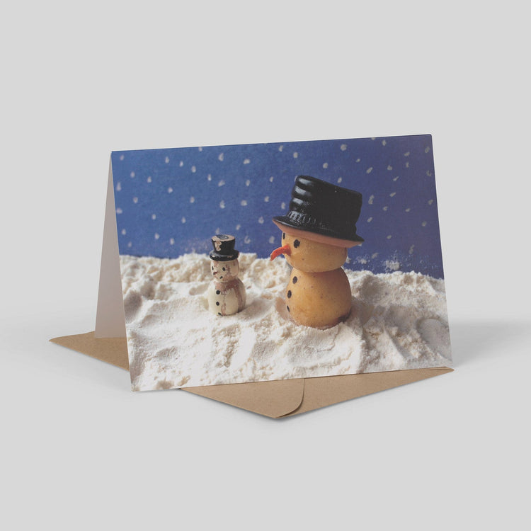 Spud Snowman Holiday Card