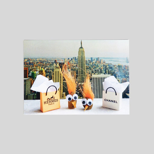 Shop Till You Drop Postcard