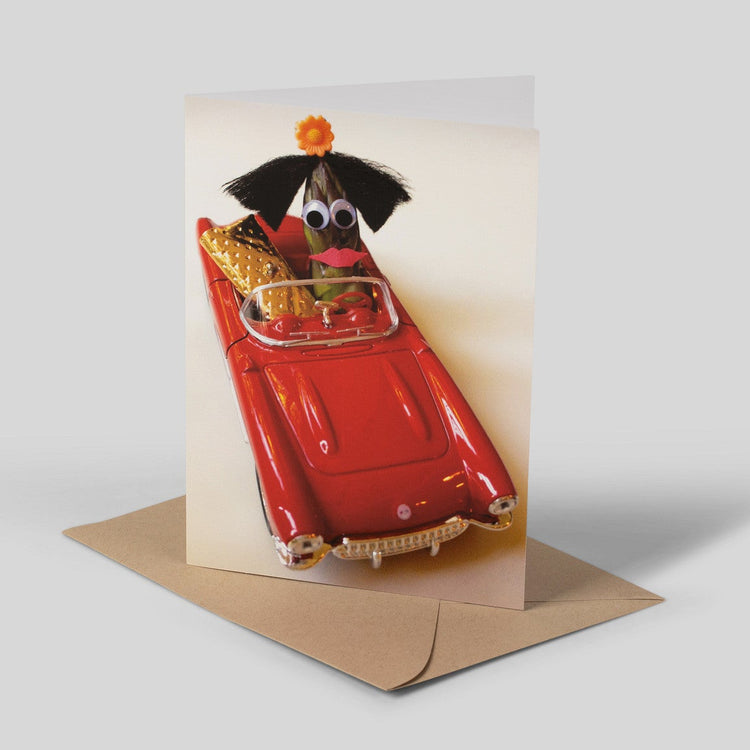 Adventuresome Asparagus Greeting Card