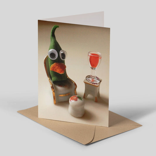 Sir Sebastian String Bean Birthday Card