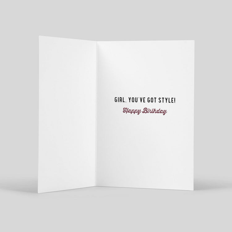 Ella Eggplant Birthday Card