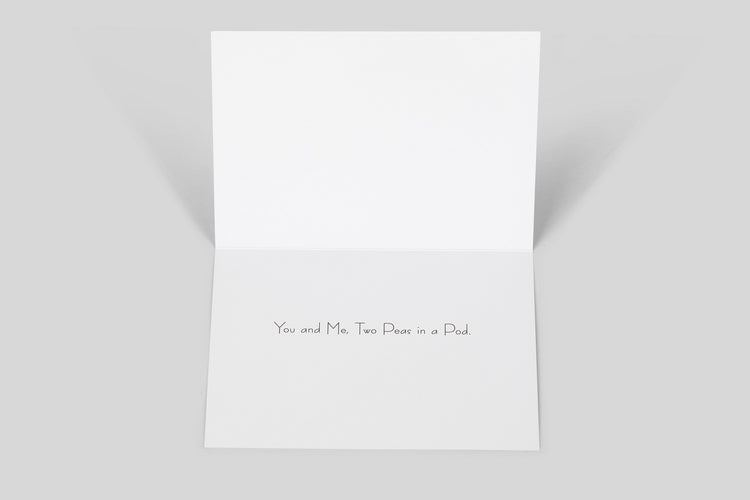 Two Peas in a Pod Greeting Card