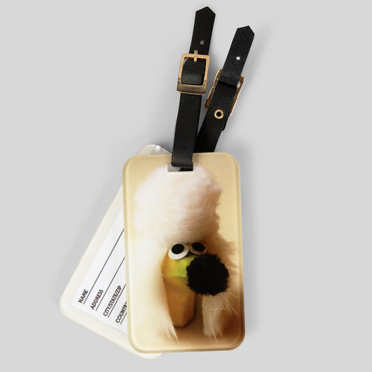 Banana Poodle Luggage Tag